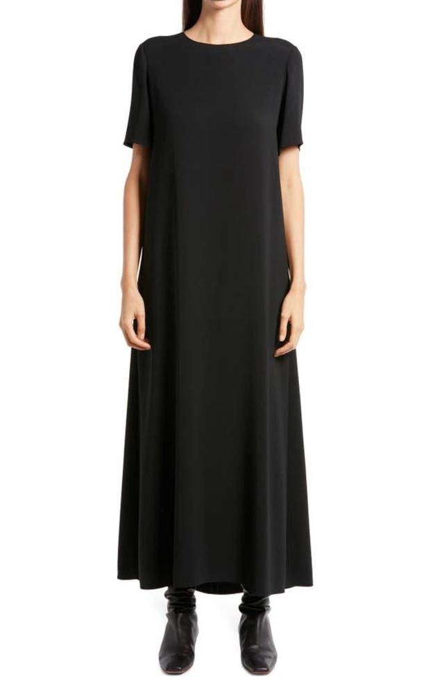 Robi Crepe Maxi Dress In Black Product Image