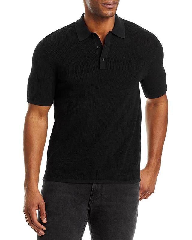 Mens Harvey Knit Cotton Polo Product Image