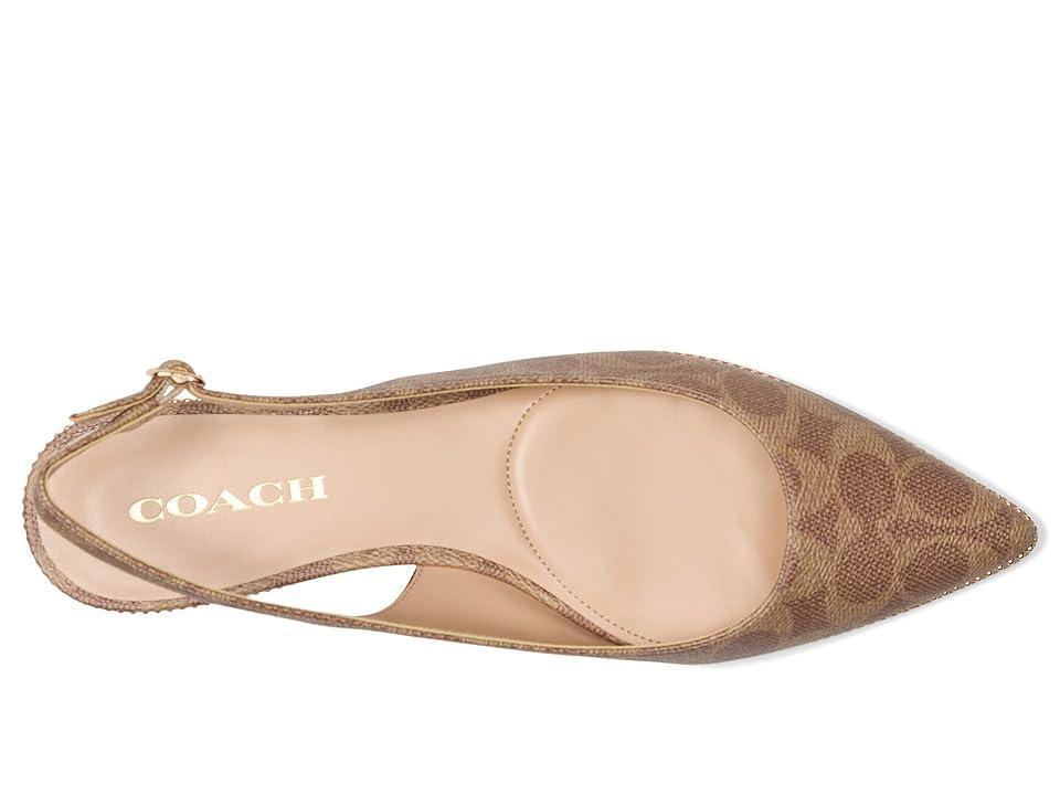 COACH Claire Signature Coated Canvas Skimmer Women's Shoes Product Image