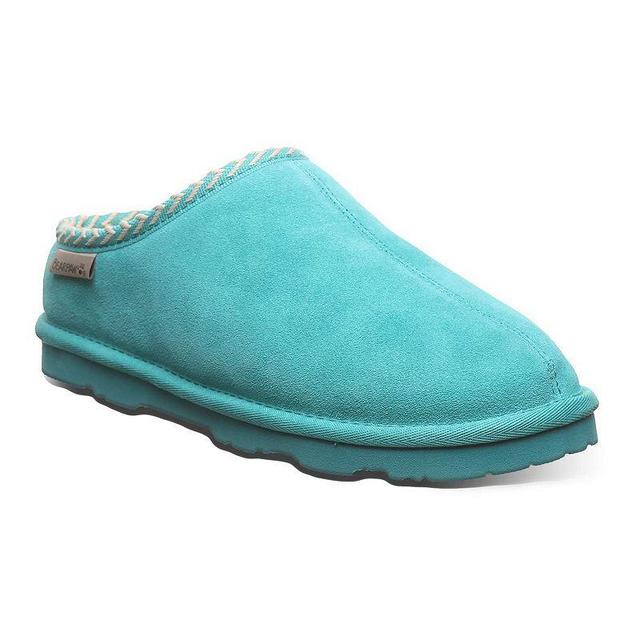 Bearpaw Tabitha Womens Suede Slippers Turq/Blue Product Image