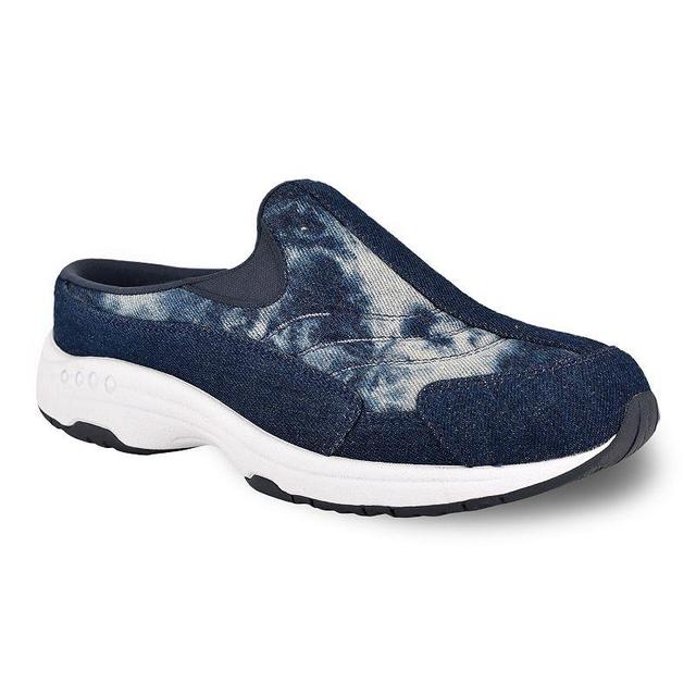 Easy Spirit Traveltime Womens Fashion Mules Blue Tie Dye Product Image