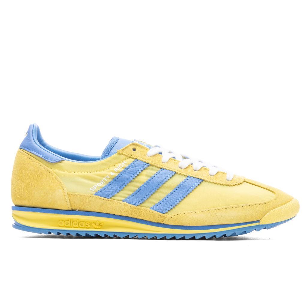 Adidas x Sporty & Rich SL72 - Light Yellow/Real Blue/White Male Product Image