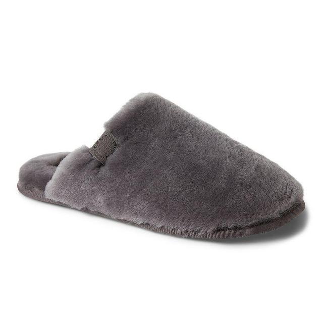 Dearfoams Broome Genuine Shearling Mens Scuff Slippers Product Image