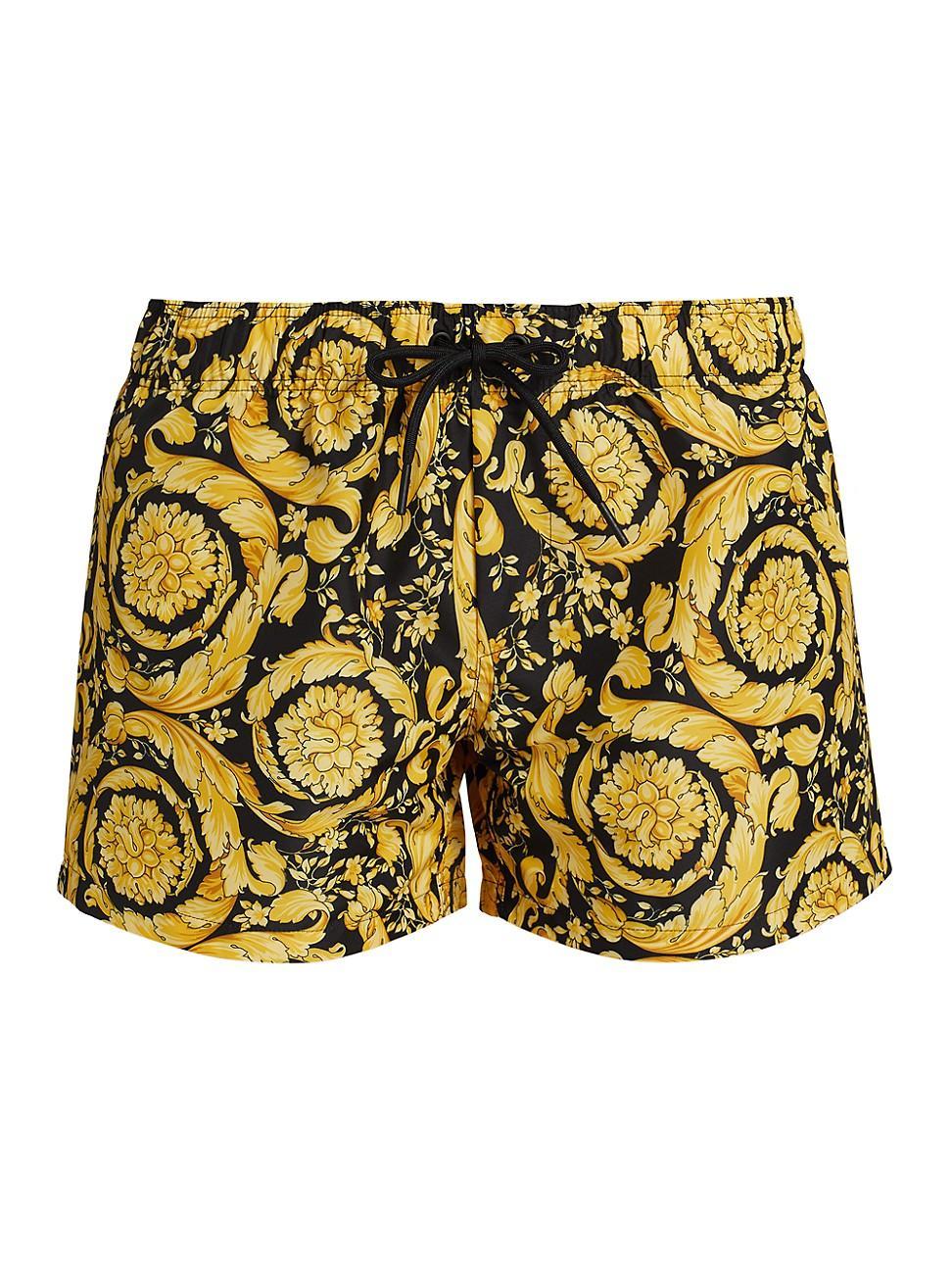 Womens Printed Elasticized Swim Shorts Product Image