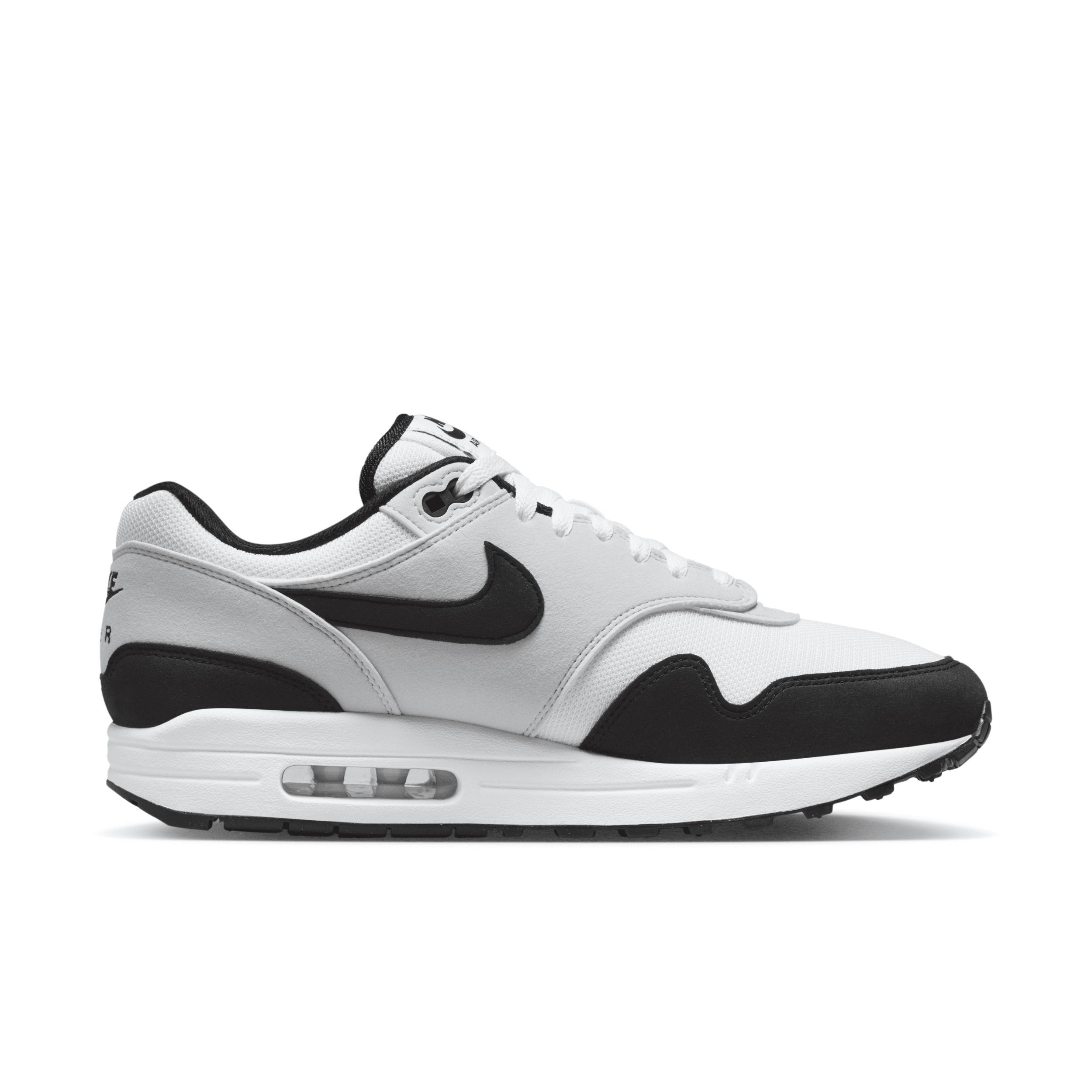 Men's Air Max 1 Casual Sneakers From Finish Line In White,black,gray Product Image