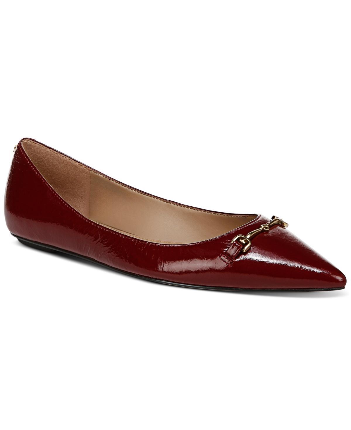 SAM EDELMAN Nori Pointed Toe Flat In Red Product Image