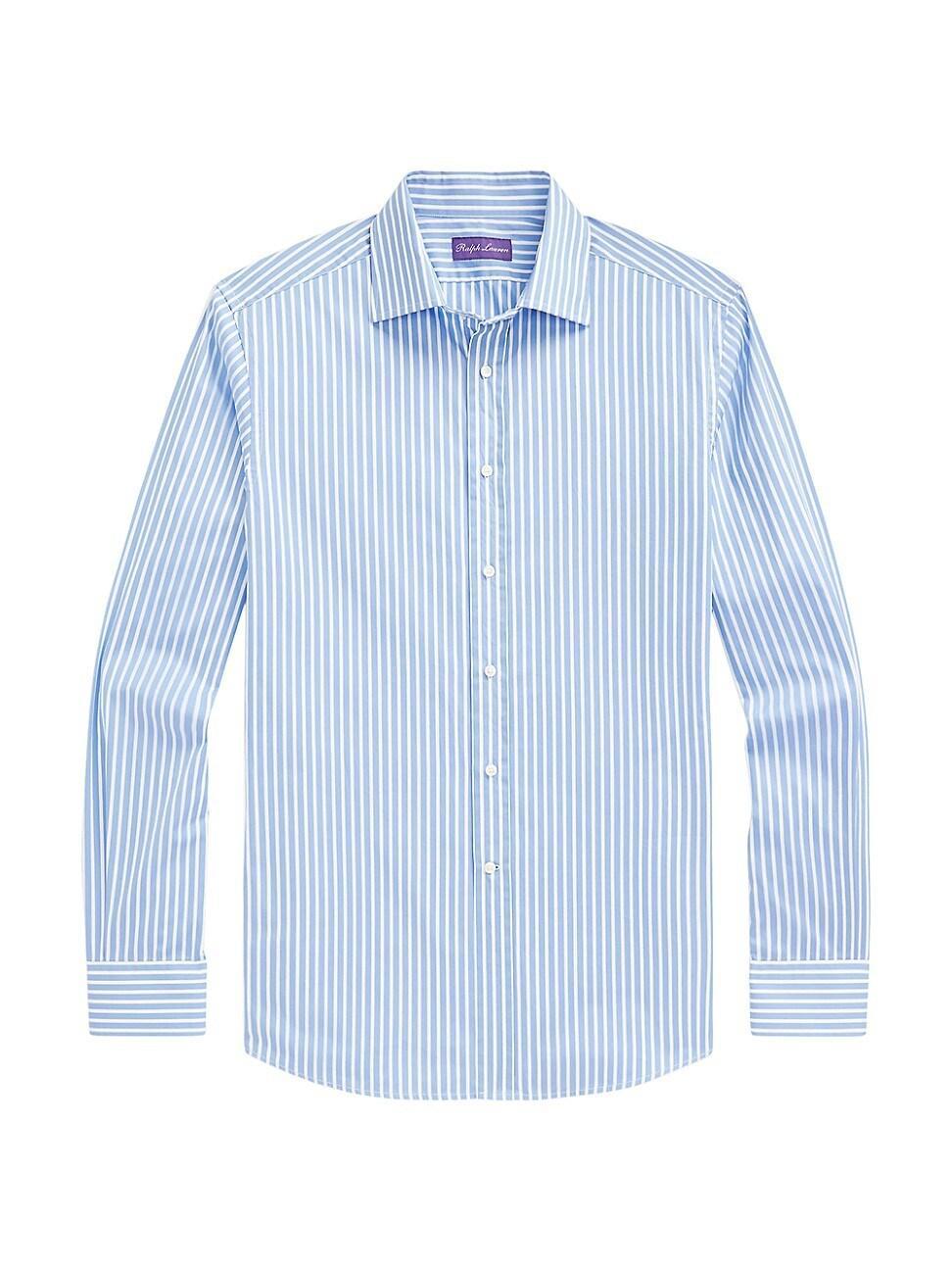 Mens Striped Poplin Shirt Product Image