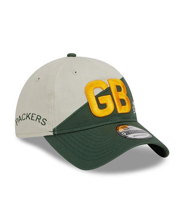 Mens New Era Cream Green Bay Packers 2023 Sideline Historic 9TWENTY Adjustable Hat - Cream Product Image