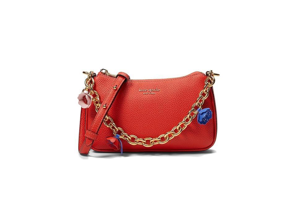 Kate Spade New York small jolie floral convertible leather crossbody bag Product Image