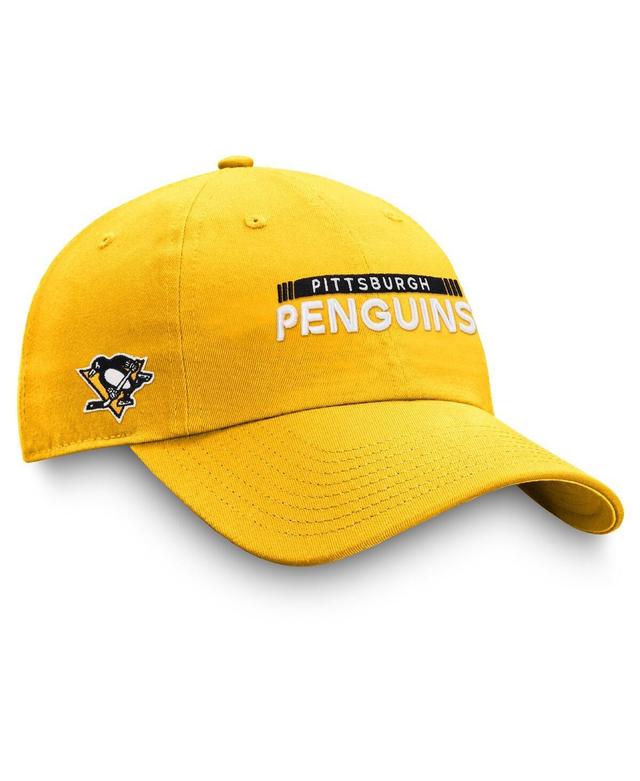 Mens Fanatics Gold Pittsburgh Penguins Authentic Pro Rink Adjustable Hat Product Image