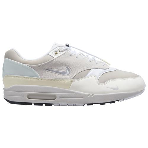 Nike Mens Air Max 1 Premium - Running Shoes Summit White/Silver/White Product Image