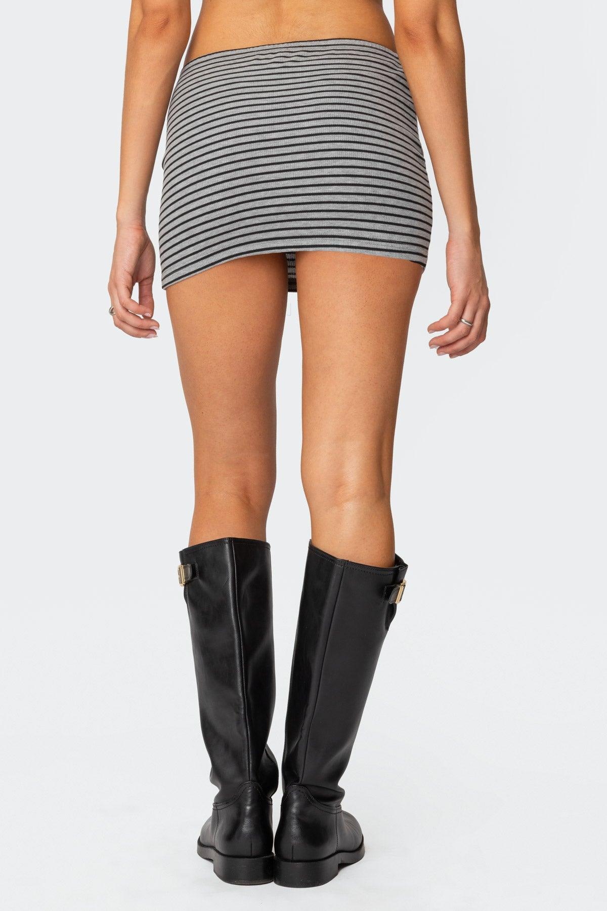 Leana Striped Mini Skirt Product Image