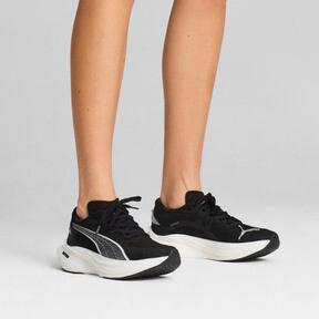 PUMA Deviate NITROâ¢ 3 Women's Running Shoes in Black/White/Silver Product Image