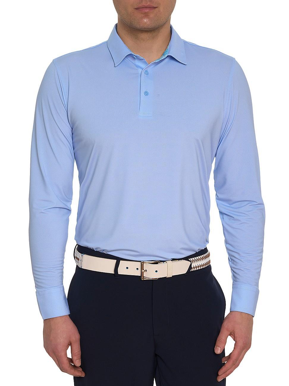 Robert Graham Alastor Long Sleeve Golf Polo Product Image