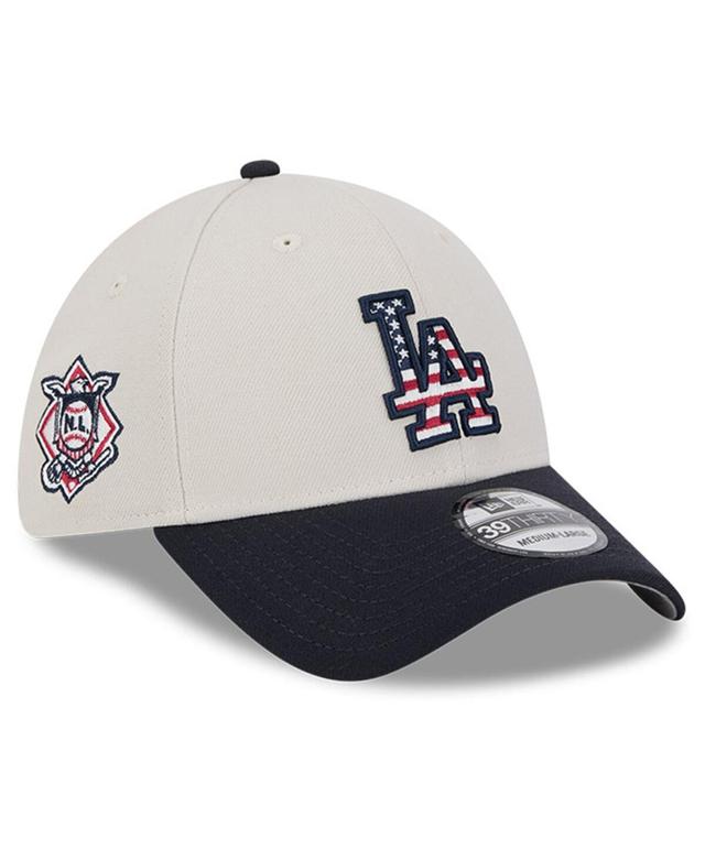 New Era Mens Black Los Angeles Dodgers 2024 Fourth of July 39THIRTY Flex Hat Product Image