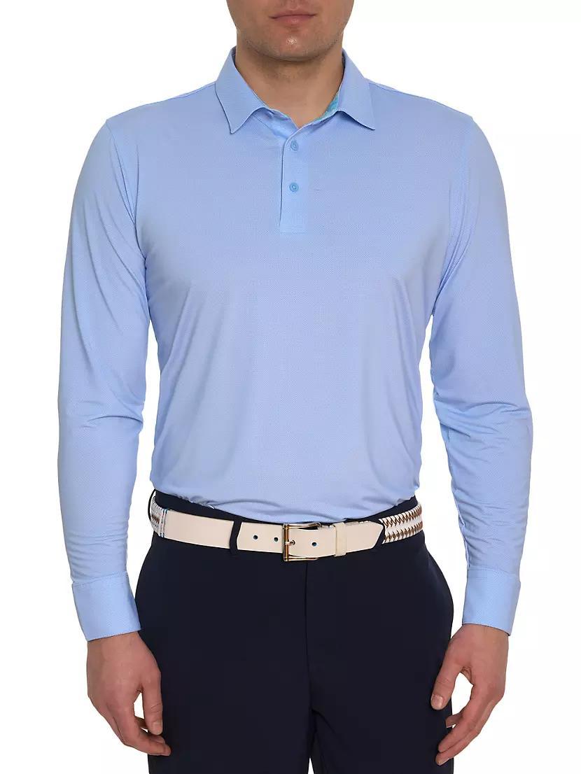 Alastor Knit Long-Sleeve Polo Product Image