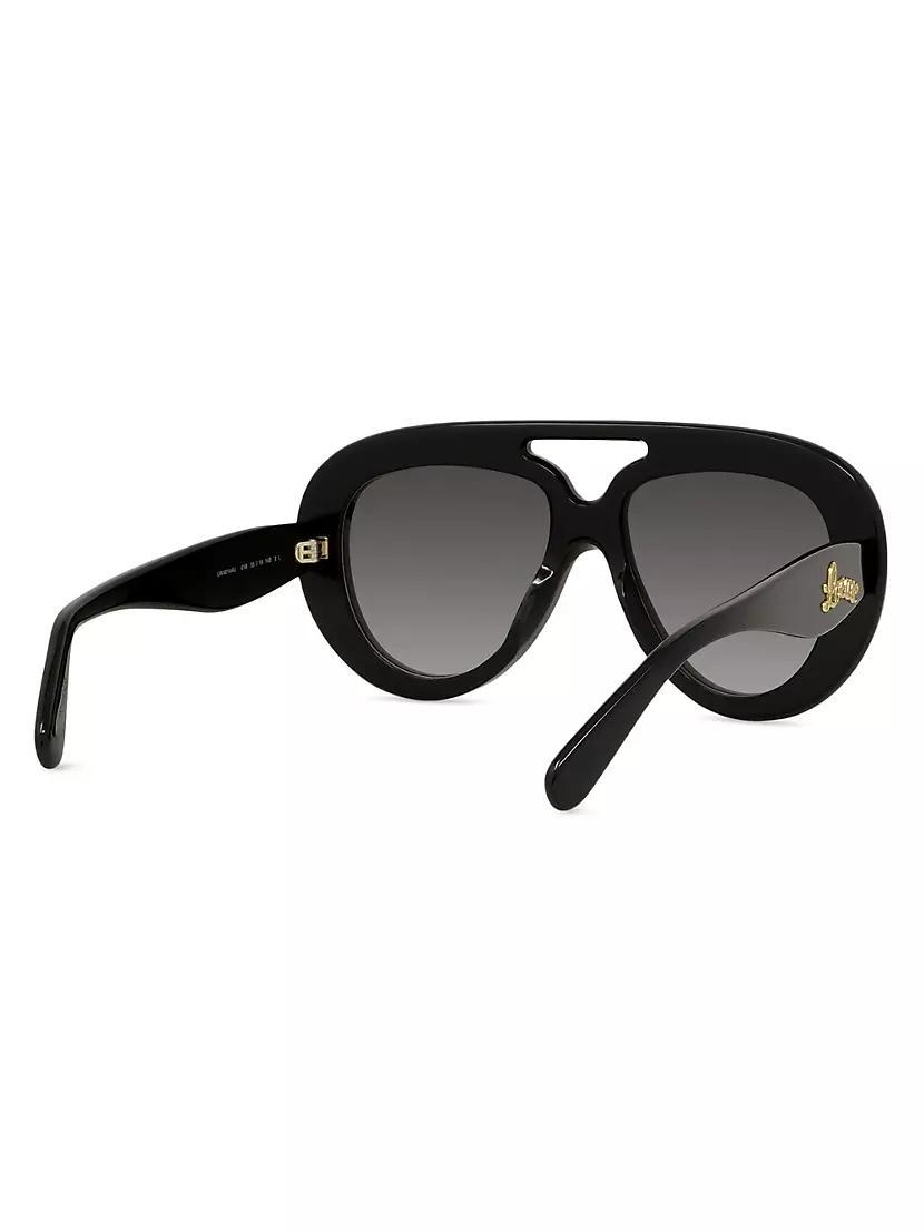 Curvy 55MM Pilot Sunglasses Product Image