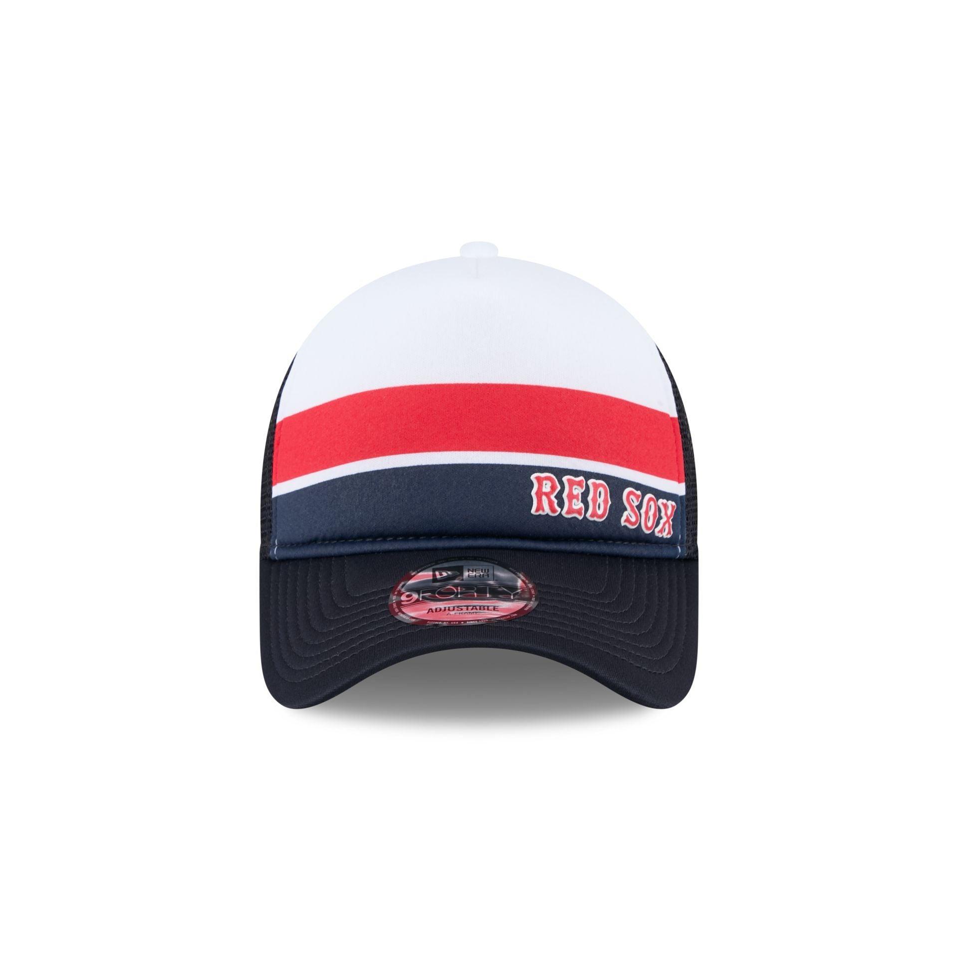 Boston Red Sox Color Block 9FORTY A-Frame Trucker Snapback Hat Male Product Image