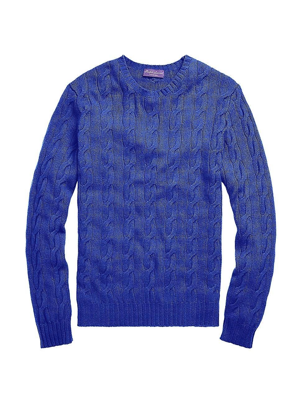 Mens Cableknit Cashmere Sweater Product Image