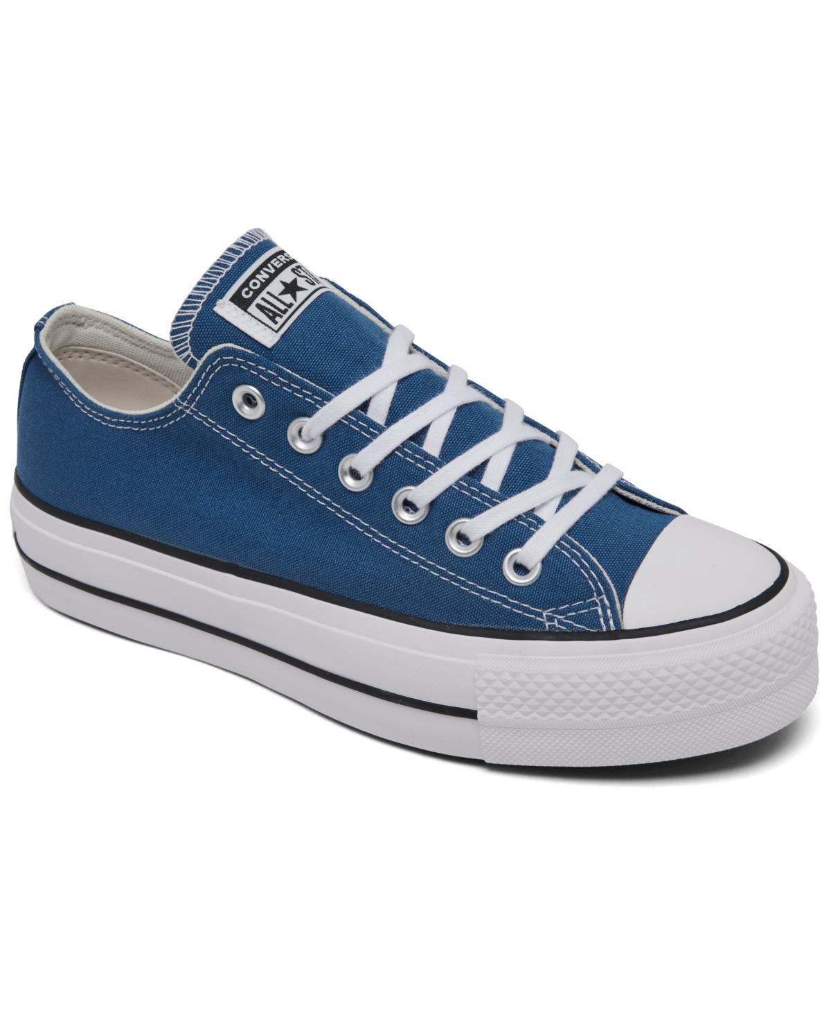 Converse Womens Chuck Taylor All Star Lift Low Top Casual Sneakers from Finish Line - Armory Blue Product Image