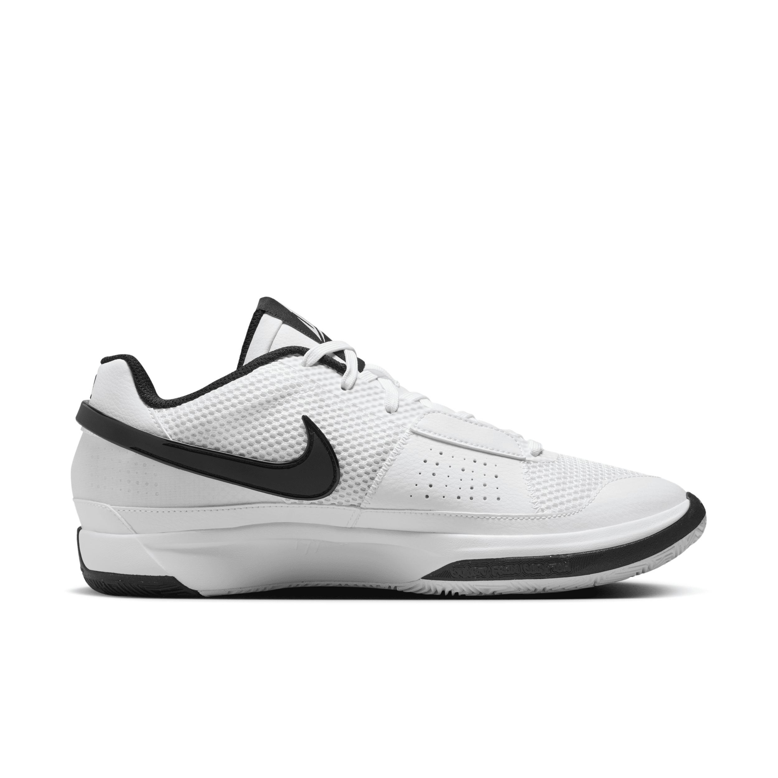 Nike Mens Ja Morant Nike JA 1 TB - Mens Basketball Shoes White/Black/White Product Image