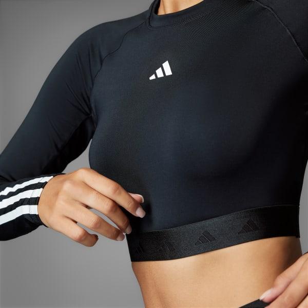 Hyperglam Training Cropped Long Sleeve Tee Product Image