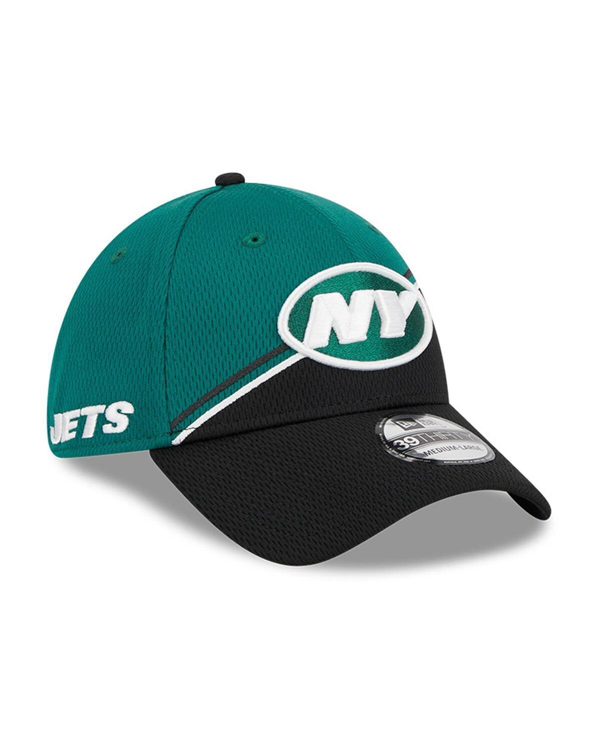 Mens New Era Green/Black New York Jets 2023 Sideline 39THIRTY Flex Hat Product Image