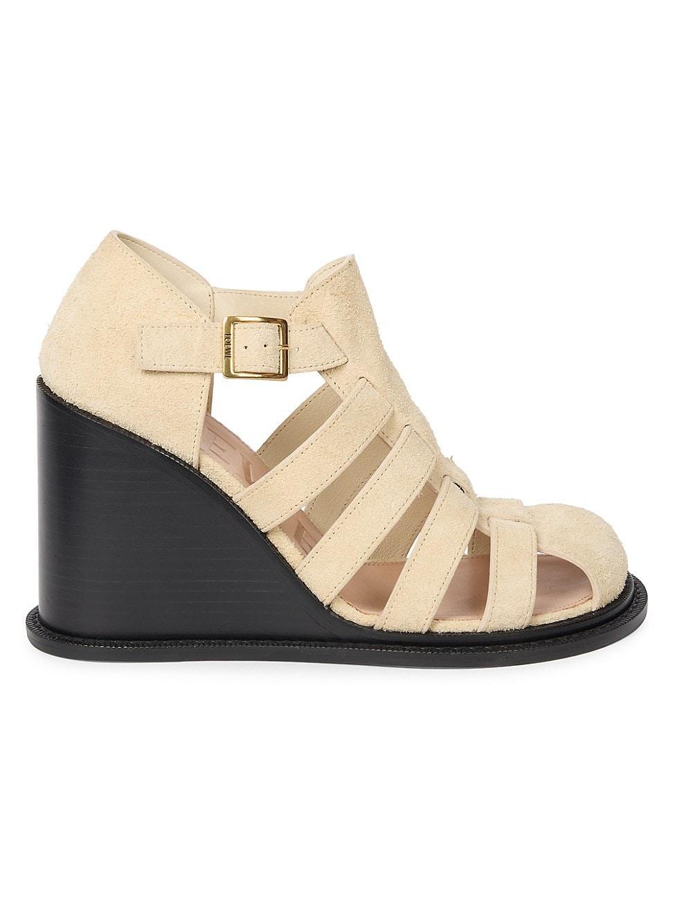 Womens Campo 90MM Brushed Suede Wedge Sandals Product Image