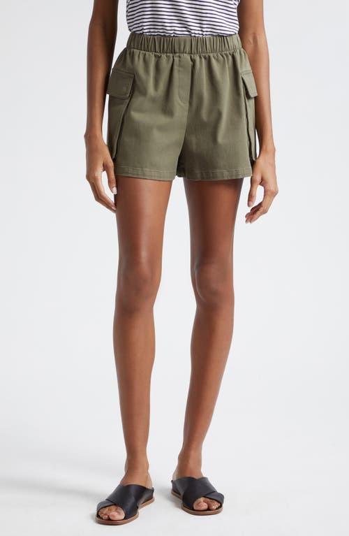 Womens Cotton Twill Cargo Shorts Product Image