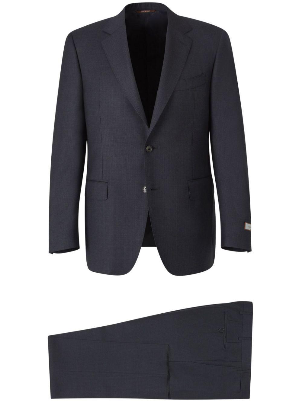 CANALI Wool 2-piece Suit In Navy Product Image