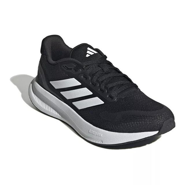 adidas Running Run Falcon 5 W Running Shoes White/Black) Women's Running Shoes Product Image