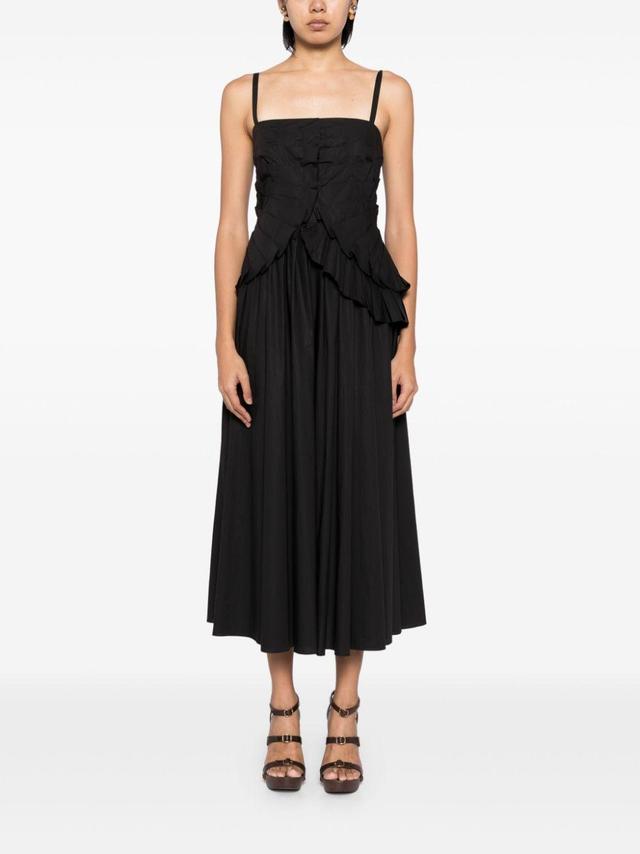 ULLA JOHNSON Josephine Dress Noir In Black Product Image