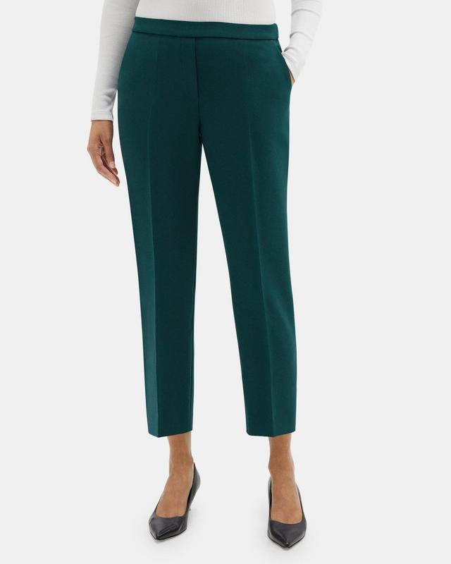 Cropped Slim Pull-On Pant in Crepe Product Image