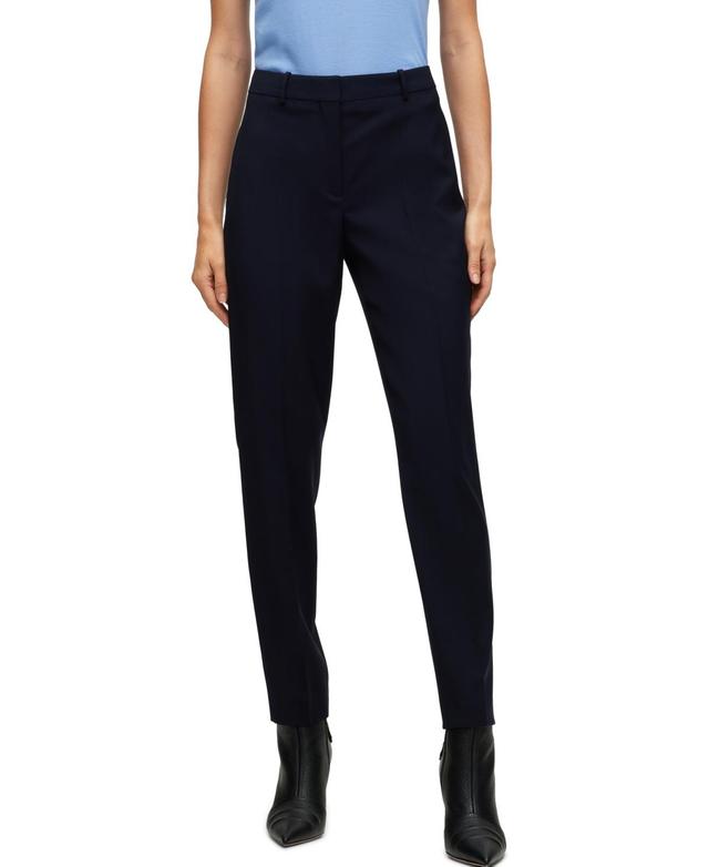 Women's  Wool Regular-Fit Cropped Pants Product Image