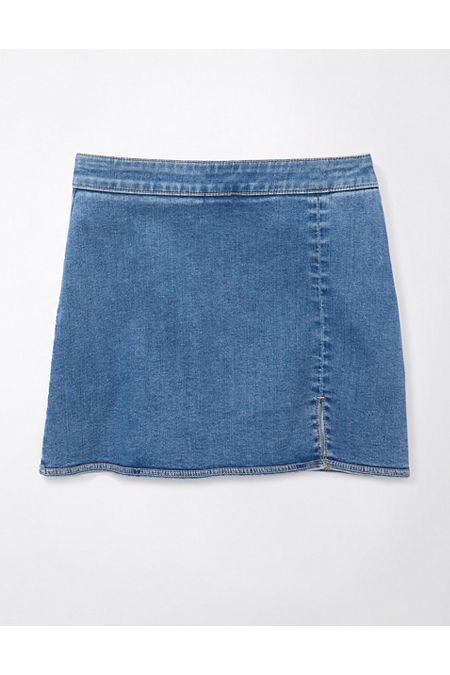 AE Next Level High-Waisted Denim Skort Women's Product Image