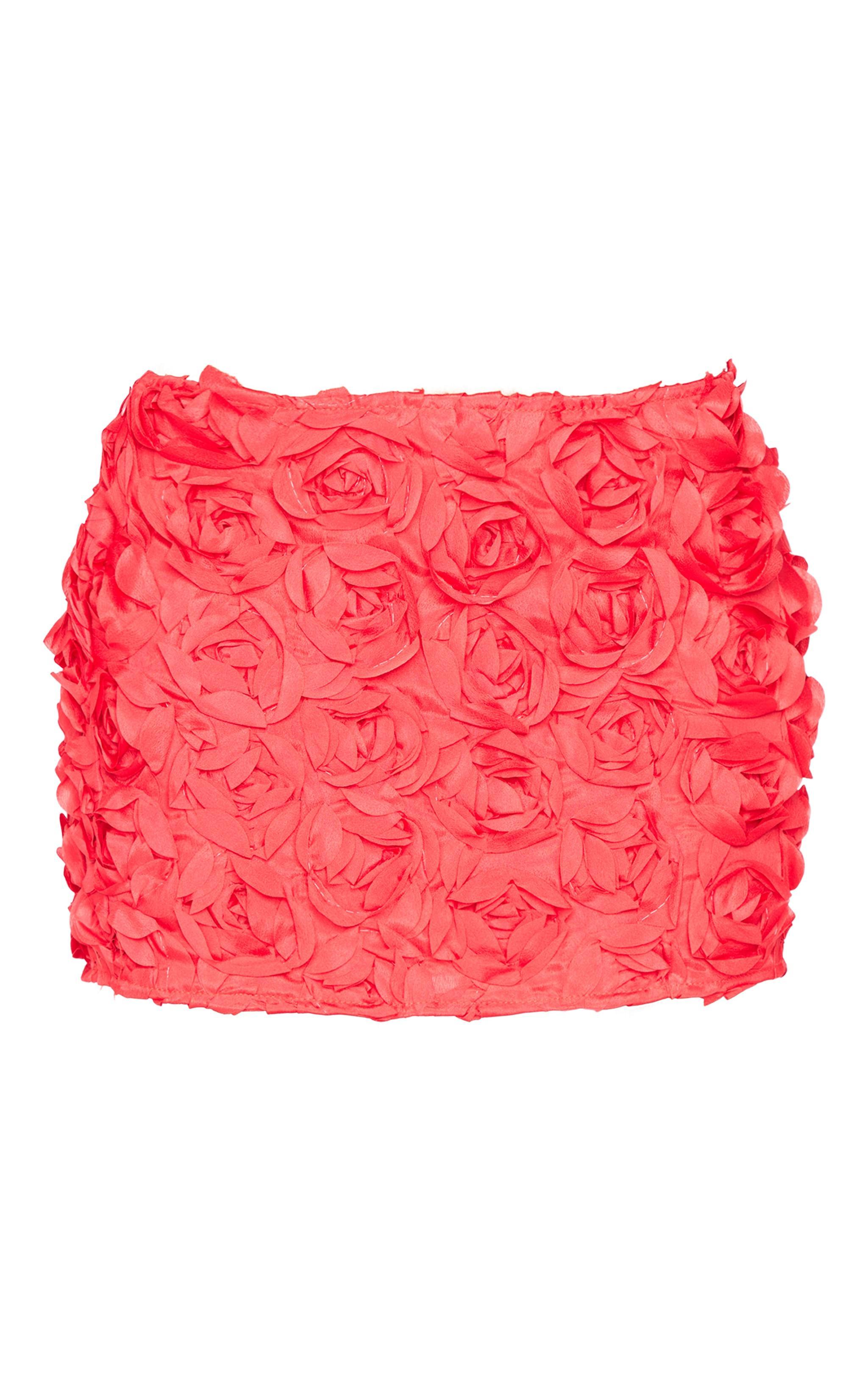  Red Rose Organza Mini Skirt Product Image