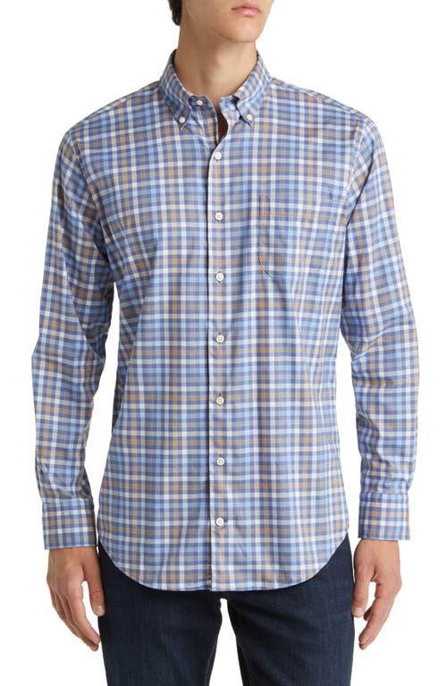 Peter Millar Orin Crown Light Tattersall Check Button-Down Shirt Product Image