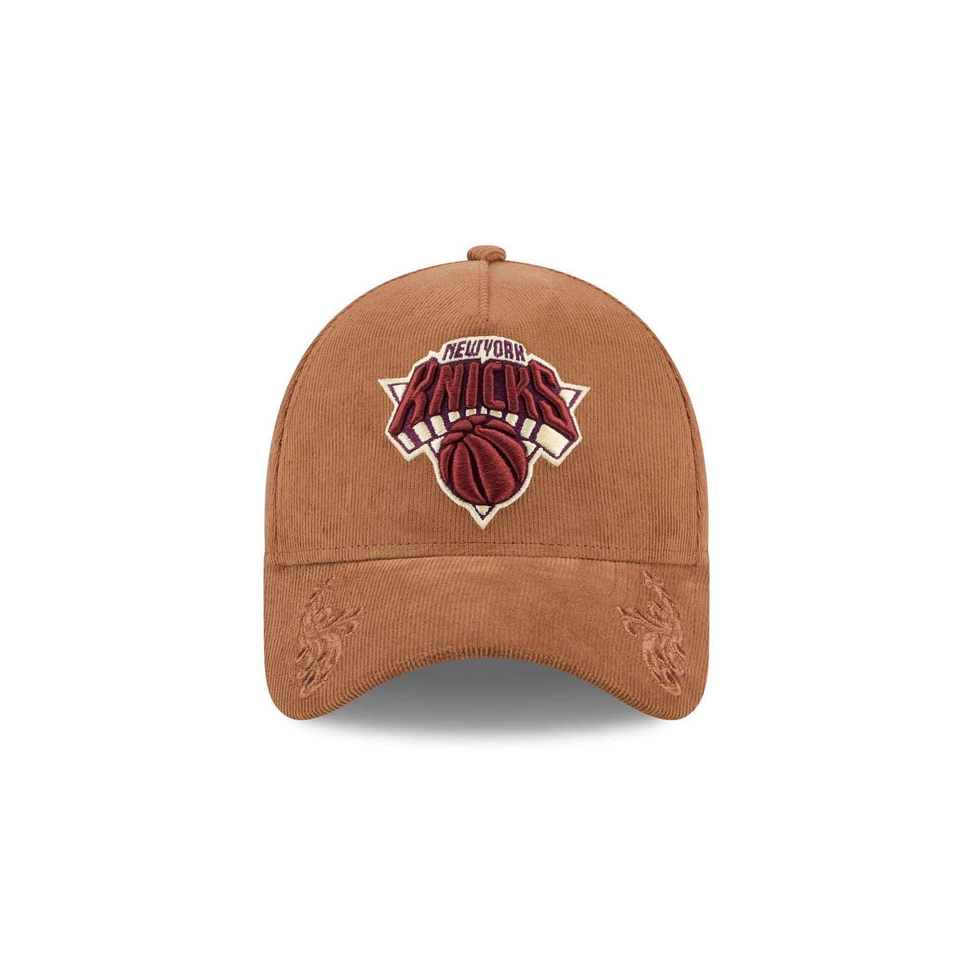 New York Knicks Ornamental Cord 9FORTY A-Frame Snapback Hat Male Product Image