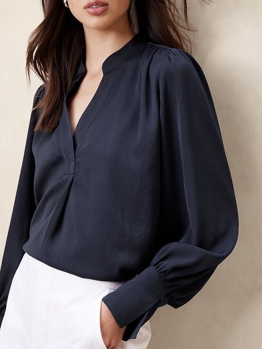 Volume-Sleeve Blouse Product Image