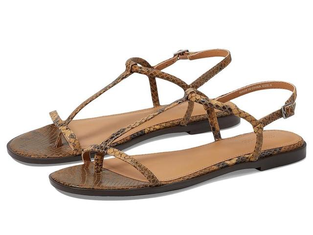 Madewell Therese Tstrap Thong Sandal - Snake (Sepia Multicolor) Women's Sandals Product Image