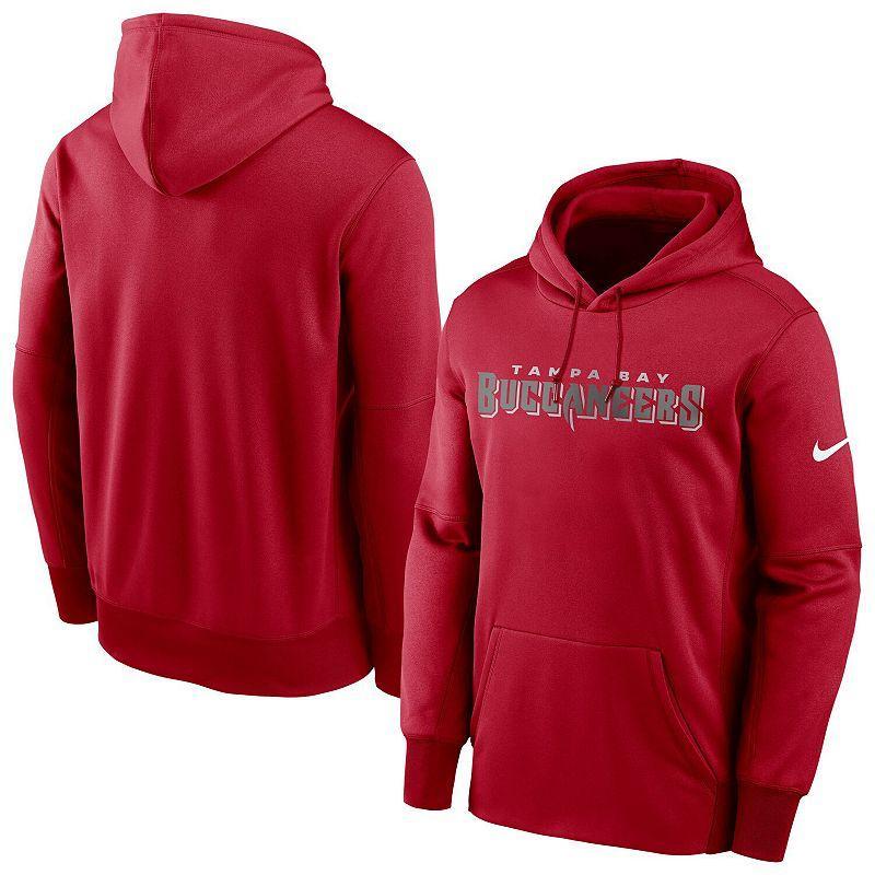 Mens Nike Tampa Bay Buccaneers Fan Gear Wordmark Performance Pullover Hoodie Product Image