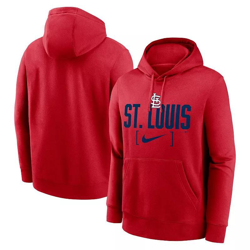 Mens Nike St. Louis Cardinals Club Slack Pullover Hoodie Product Image