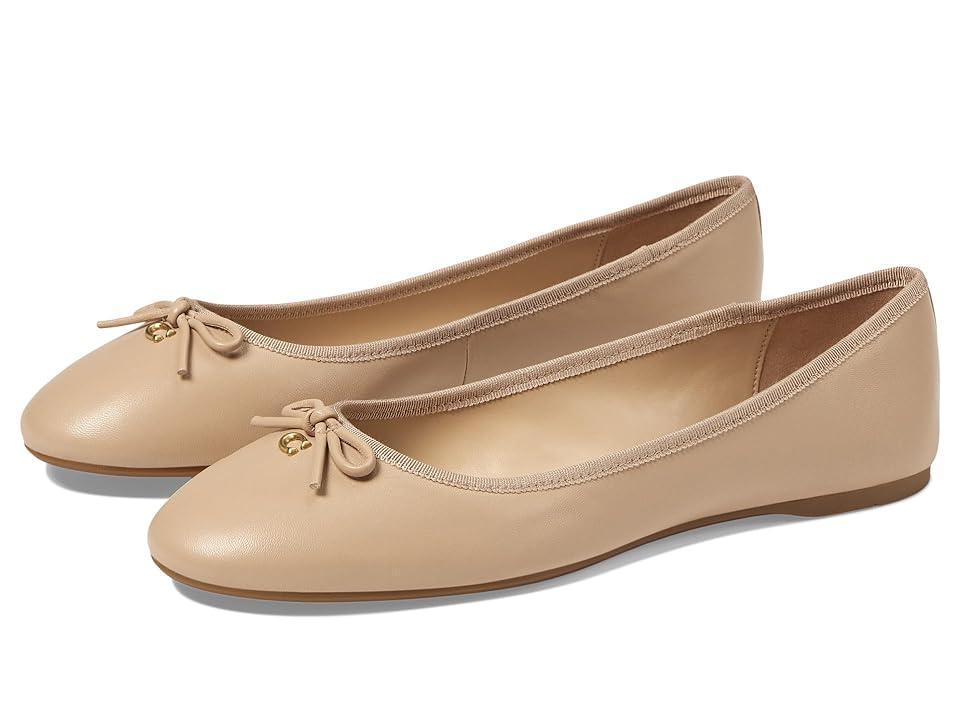 COACH Abigail Leather Ballet Flat (Beechwood) Women's Flat Shoes Product Image