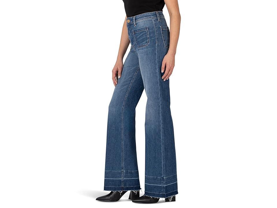 KUT from the Kloth Goldie High-Rise-Super Flare Patch Pockets-Released H in Decoration (Decoration) Women's Jeans Product Image