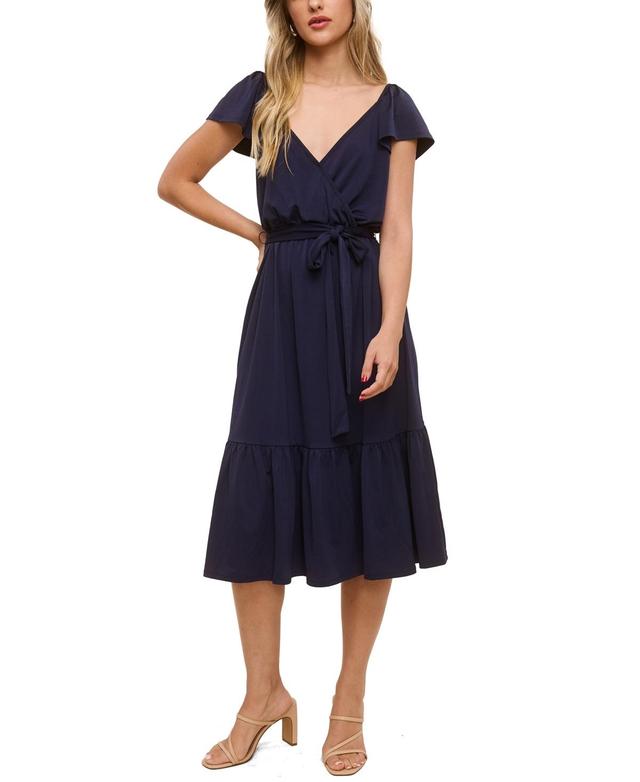 John Paul Richard Womens Solid Matte Jersey Dress Product Image