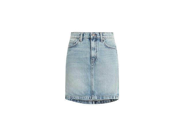 Hudson Jeans Curved Hem Denim Miniskirt Product Image