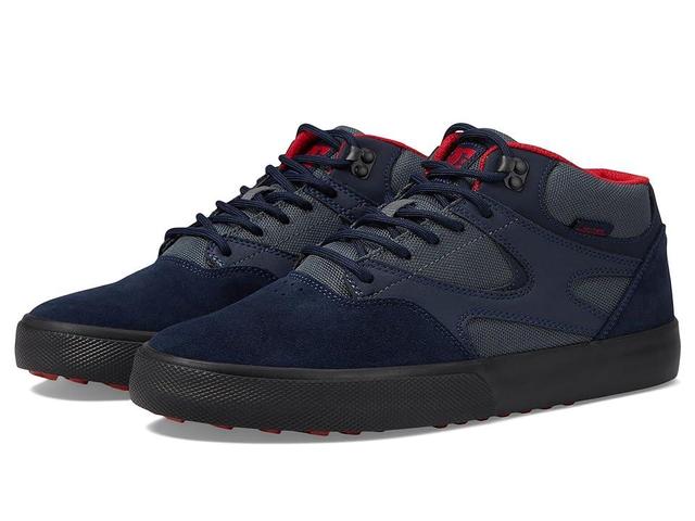 DC Kalis Vulc Mid Winter (Navy/Grey) Men's Shoes Product Image