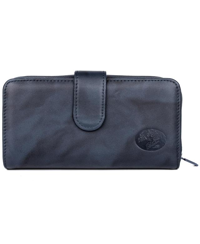 Julia Buxton Heiress RFID-Blocking Leather Checkbook Wallet Product Image