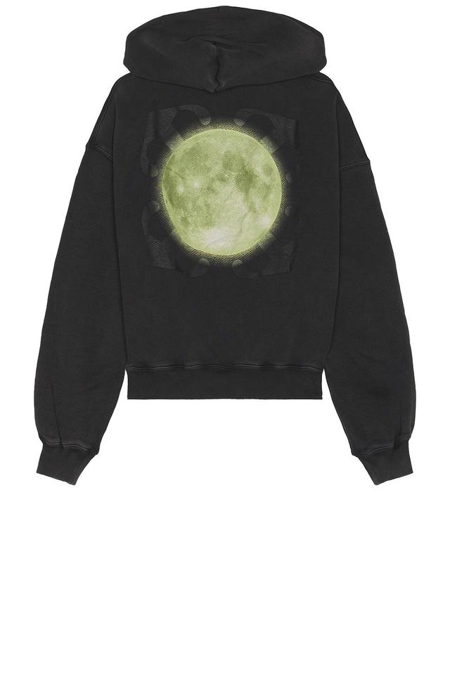 OFF-WHITE Super Moon Over Hoodie in Black. Size M, S, XL/1X. Product Image