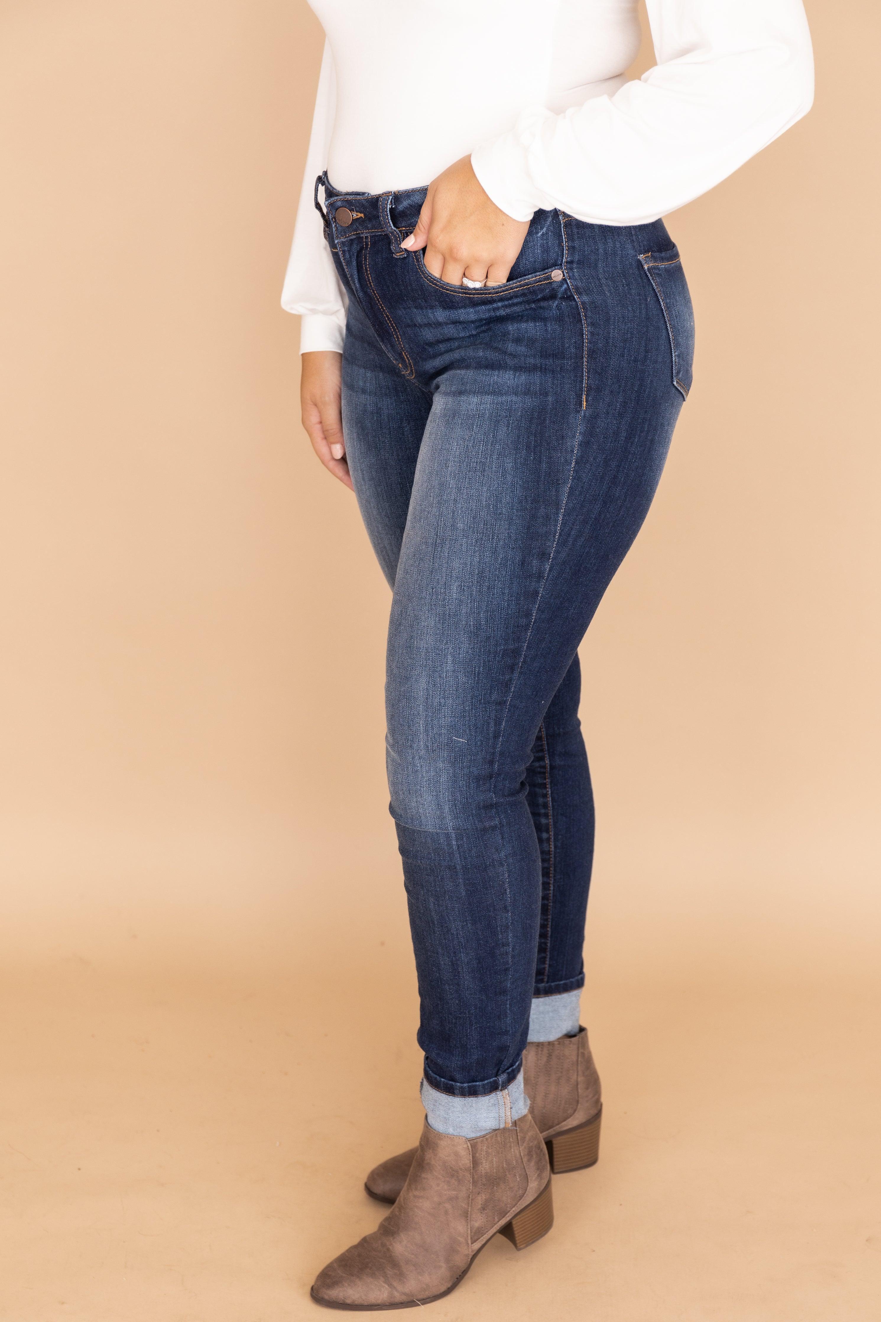 Willa Dark Wash Skinny Jeans FINAL SALE Product Image